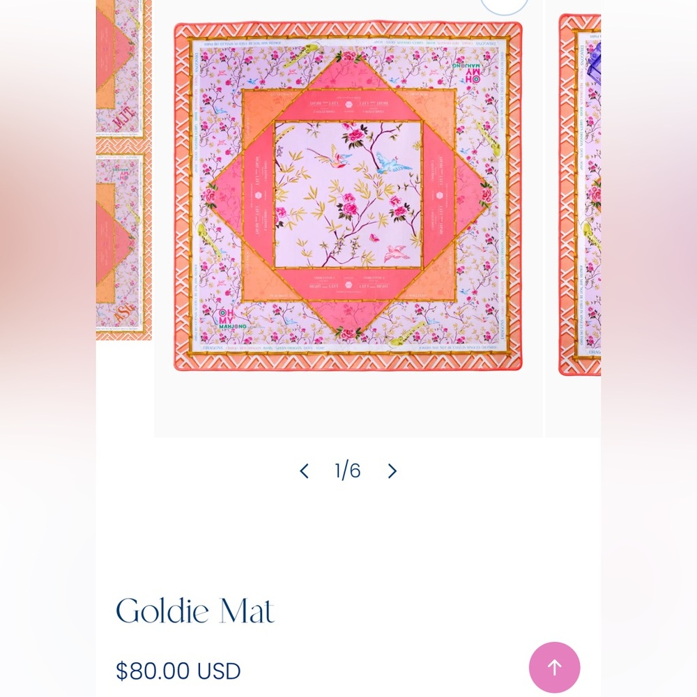 Oh My Mahjong Goldie Mat